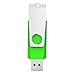 JUANWE 32GB USB 2.0 Flash Drive Thumb Drive Memory Stick Swivel Design Pen Drive for PC/Laptop/External Storage Data Portable USB Pen Drive, Black/Red/Blue/Green/Orange (32GB, 5 Mixed Color)