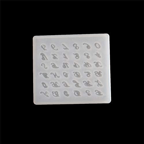 Agennix Store Silicone Molds Button/Alphabet Jewelry Silicone Mold Decorating Clay Tool Translucent Accessories epoxy Resin molds Cake Biscuits Mould 2