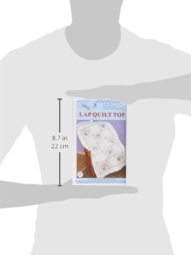 Jack Dempsey Stamped White Lap Quilt Top 38"X58"-Patchwork Hearts