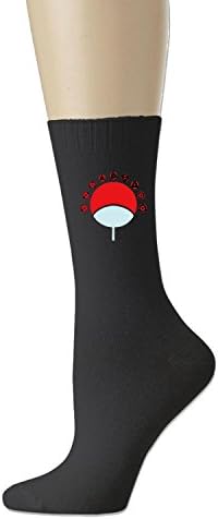 Cotton Uchiha Clan Eyes Unisex All-Season Crew Athletic Socks Black (3 colors)