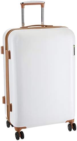 CONWOOD Polycarbonate 56 cms White Hardsided Cabin Luggage (PC064)