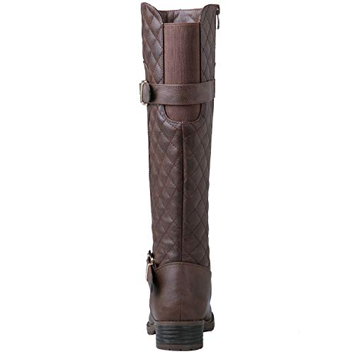 GLOBALWIN-Womens-Quilted-Knee-High-Fashion-Boots