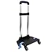 Kids Wheeled Trolley, Backpack Trolley Luggage Cart Detachable 360 Rolling wheels Students School Bag Hand Carts Aluminum Trolley with Buckles Straps(4 Wheels Navy blue)