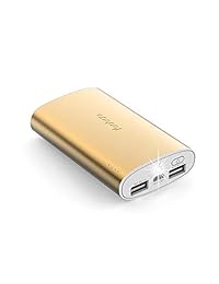Yoobao yb 6013pro 10200 mAh Dual USB Power Bank Cargador portátil External Battery Pack Powerbank Backup para iPhone, iPad, Tablet Samsung Galaxy Lg Nexus OnePlus, HTC, Nokia teléfonos inteligentes y más, Dorado