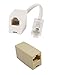 Jekewin RJ45 Ethernet Cable 5.7 Inch Connector(F-to-F Type) and RJ45 to RJ11 Adapter