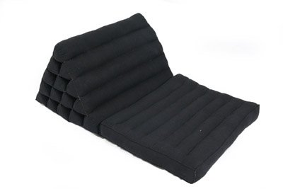 Handelsturm Thaikissen 1-fold Matte mit extragroßem Dreieck (schwarz)