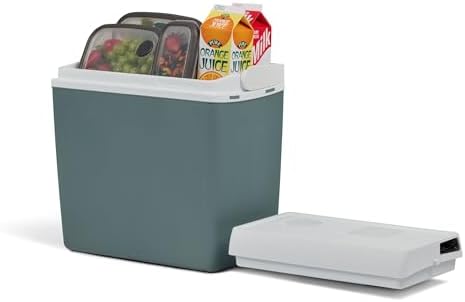 Mirabelle MM24 DC Réfrigérateur électrique 21 litres 12 V pour Voiture Camion Gris