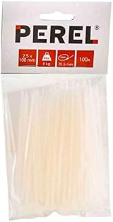 PEREL ECTW100 Nylon Cable Tie Set White UV Resistant 2.5x100mm view 4