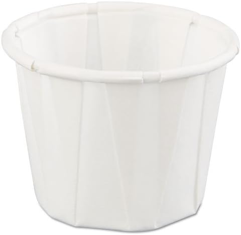 Genpak White Paper Portion Cup, 3/4 Ounce - 5000 per case.