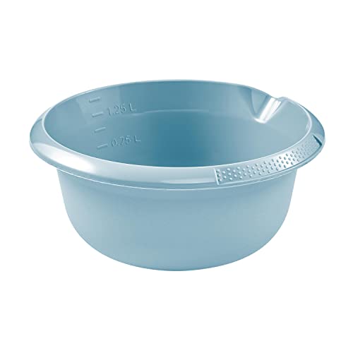 keeeper Universal Bowl with Spout, Round, 8x20 cm, 1.5 L, Bjoerk, Nordic Blue