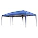 Outsunny 10' x 19.2' Pop Up Canopy Tent, Heavy Duty Tent for Parties, Outdoor Instant Gazebo Sun Shade Shelter with Carry Bag for Catering, Events, Wedding, Backyard BBQ, Blue