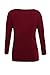 HOTAPEI Womens Plus Size Long Sleeve Casual Round Neck Loose Tunic Shirts Top Blouse Maroon XXL