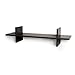 DanyaB BM13614 Decorative H Shaped Wall Shelf, Espresso