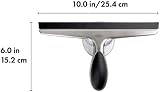 OXO Good Grips Stainless Steel Squeegee White Black 10 x 1.5 x 6 in view 2