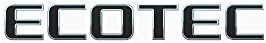 EMBLEM ECOTEC FOR GM CRUZE MALIBU HHR TAHOE CHROME WITH BLACK PAINT REPLACEMENT
