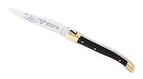 Laguiole en Aubrac Pocket knife, Horn handle, Sandvik-Stainless steel L0210CPL