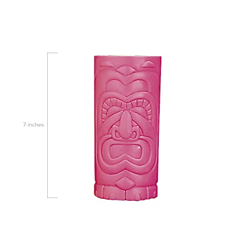 Fun Express Plastic Tiki Cups Bulk Set of 12, Each holds 24 oz Luau