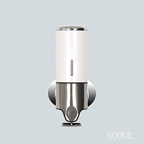 SBQF 500ml Liquid Soap Dispenser Wall Mount Bathroom Accessories Hand Sanitizer Detergent Shampoo Dispensers Kitchen Soap Bottle (Color : Single)