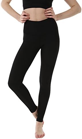 THEOUTOF Women’s Power Yoga Pants – High Waist Tummy Long WHL8117 Black Small – Control Shapewear with Streamlined Design Leggings Dance Studio School