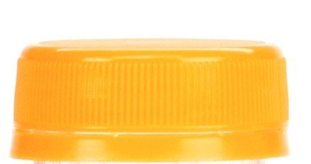 (12) 8 oz. Clear Food Grade Plastic Juice Bottles With Cap (12/pack) (Orange)