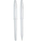 Cross Century II Collection Gift Set, Engraved Chrome Fountain Pen, Medium Steel Nib & Ballpoint Pen(AT0087WG-97MS)