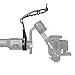 Inverted Handle Sling Grip - Neck Ring Mounting Extension Arm Holder Bracket with Microphone Cold Shoe Mount 1/4''-20 Locating Holes Compatible for DJI Ronin S Stabilizer Gimbal Accessories