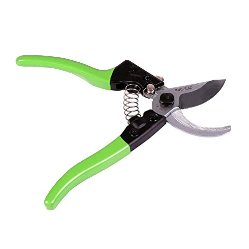 IRRIGLAD Steel Bypass Pruning Shears 8″ Garden Scissors 1PC