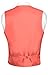Men's Dress Vest & NeckTie Solid CORAL PINK Color Neck Tie Set sz XL