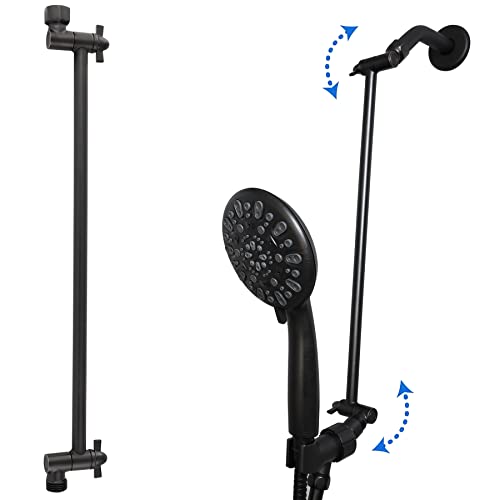 16 Inch Extra Long Adjustable Shower Head Extension Arm with Lock