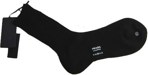 Amazon プラダ Prada メンズソックス ブラック ビジネスソックス 通販