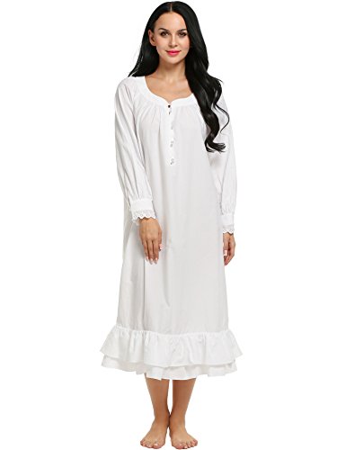 Avidlove women s victorian martha vintage nightgown lightweight c…