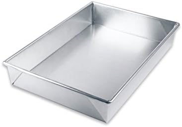 Usa Pan Bare Aluminum Bakeware 1110Rc-Bb 9 X13 Rectangular Baking Pan Warp-Resistant, Rust-Proof Bakeware