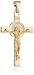 Amazon Collection 14k Yellow Gold Saint Benedict Italian Cross Charm