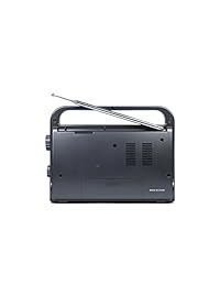 Kaito KA390 Radio AM FM Onda Corta NOAA clima portátil con linterna LED, Color negro