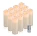 Comenzar Flameless Candles, Battery Candles Battery Operated Candles Real Wax Pillar Candles Set of 12（D2.1 x H6） led Candles with Remote Timer