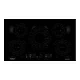 Frigidaire Gallery 36" Electric, Built-in 5-Burner Induction Stove with Black Trim-Heats Fast and Even, FGIC3666TB Cooktop