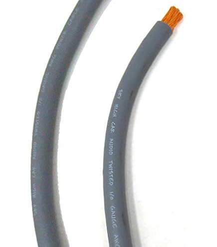 1/0 Gauge Lime Green OFC Cable 10ft Amp Ground Wire Sky High Car - Foto 8