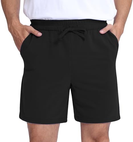 Champion Men's French Terry Short | Mens Elastic Waist Shorts Men