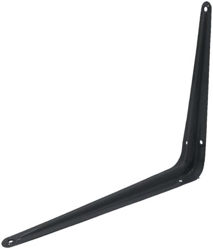 Dovetail 10" X 12" Gray Steel Shelf Bracket With Pre-drilled Holes : ( Pack Of 2 Brackets )