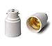 YiLighting - B22 to E26/E27 Two-Pin Socket to Standard Socket Edison Light Bulb Adapter Converter for LED Halogen CFL Light Lamp (2 Pack)