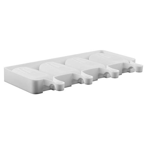 Aoile 4-Hole Silicone Ice Cream Maker Pop Mold Popsicle Lolly Mould Ice Cube Tray Pan DIY Kitchen Tool small - Thumbnail 5