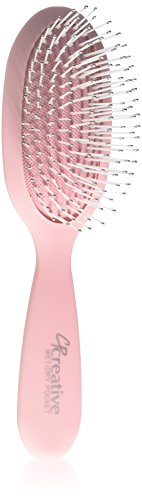 Creative Hair Brushes Wet/Dry Pocket Hair Brush, Pink