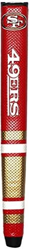 Team Golf NFL San Francisco 49ers Golf Putter Grip with Removable Gel Top Ball Marker, Durable Wide Grip & Easy to Control Team Golf NFL San Francisco 49ers Golf Putter Grip with Removable Gel Top Ball Marker, Durable Wide Grip & Easy to Control