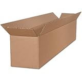 The Packaging Wholesalers 24 x 6 x 6 Inches Shipping Boxes, 25-Count (BS240606)