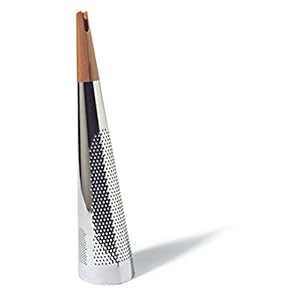 Alessi “Todo” Reuzegrote Rasp voor Kaas en Noot, Roestvrij Staal en Hout