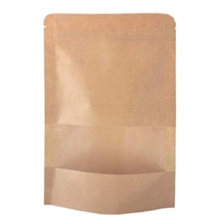 SumDirect 50Pcs 9x14cm Bolsas de Papel Kraft con Cierre, Bolsas ...