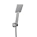 KES Hand Held Shower Heads Handheld Combo Brushed Nickel with 79-Inch Long Hose and Bracket Holder Modern Square Style, LP130A-2