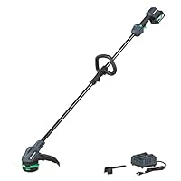 Amazon Brand - Denali by SKIL 20V Brushless 13-Inch String Trimmer Kit, Includes 4.0Ah Battery & Charger, Blue