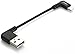 Zeskit MFi Certified Right Angle Lightning to USB Cable for CarPlay, Headphones Amplifier or DAC, DJI and More Compatible with iPhone iPod iPad iWatch Charging and Syncing (10cm / 4 inches)