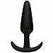 Doc Johnson Mood - Naughty 1 - Silicone Anal Plug - Extra Large - 6.0 in. Long and 1.5 in. Wide - Tapered Base for Comfort Between The Cheeks - Extra Large - Black